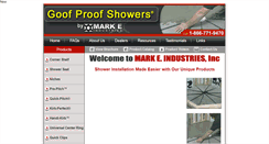 Desktop Screenshot of goofproofshowers.com